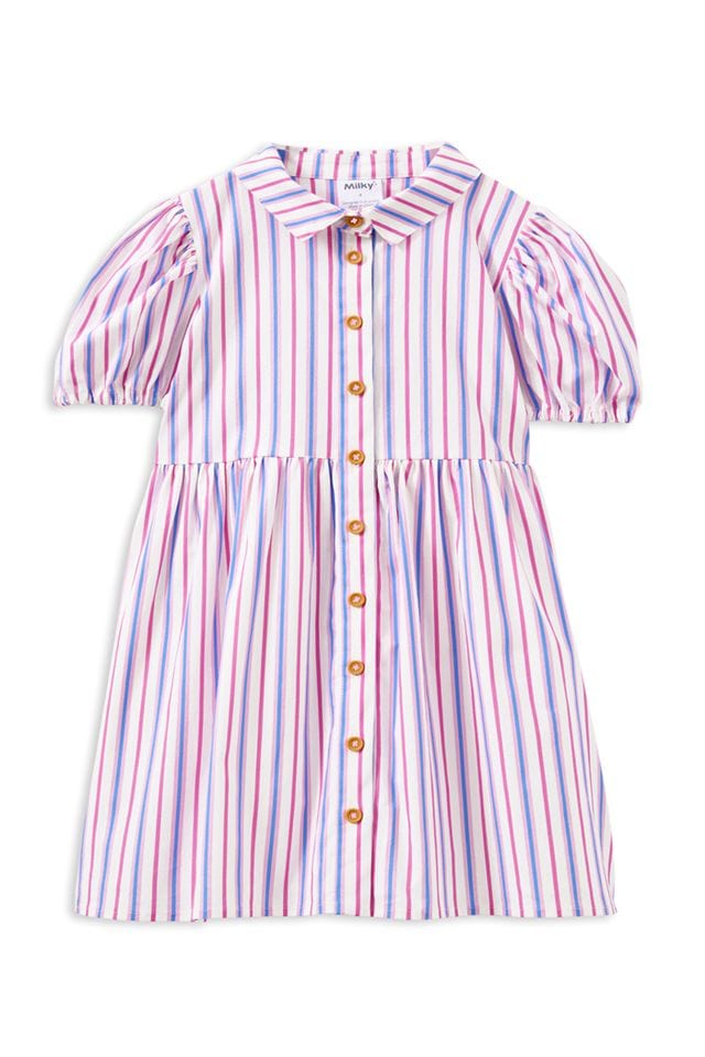 Milky Girls Dress Summer Stripe Dress