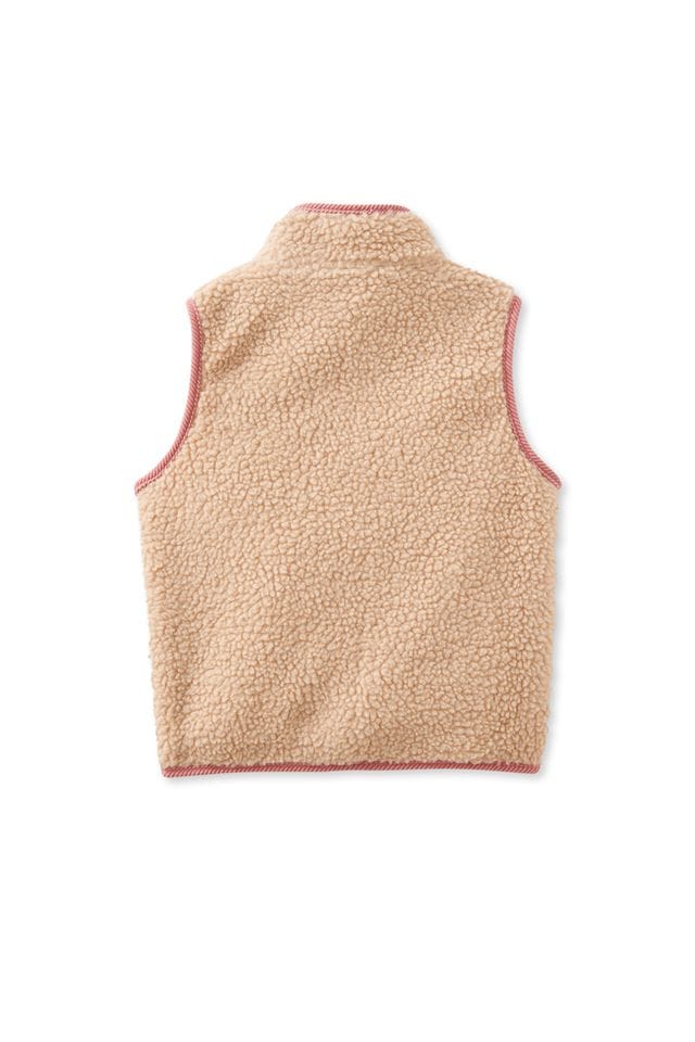 Milky Girls Jacket Ranger Sherpa Vest - Mulberry