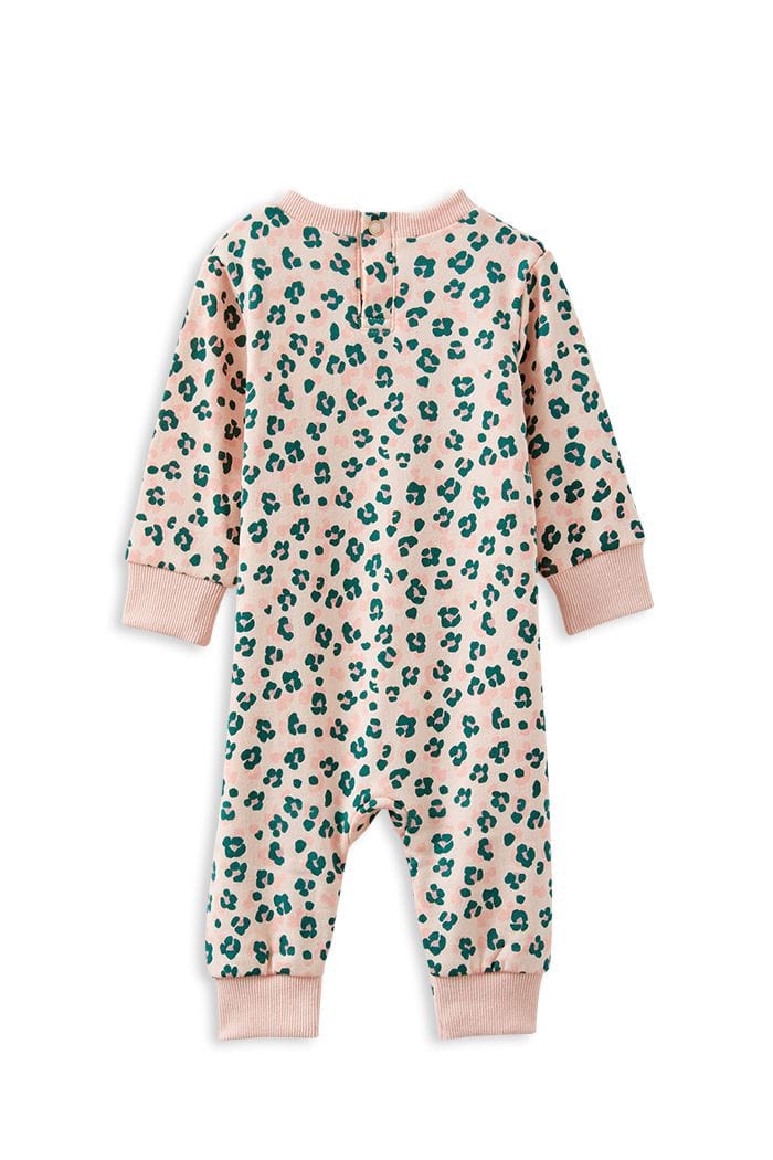 Milky Girls Onesie Leopard Fleece Romper