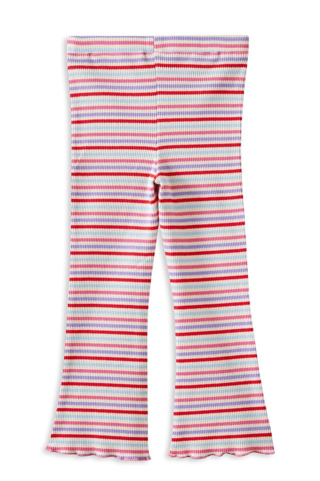 Milky Girls Pants Jellybean Waffle Flared Legging