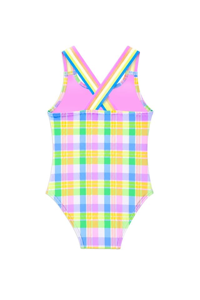 Milky Girls Swimwear Carnival Check Swimsuit