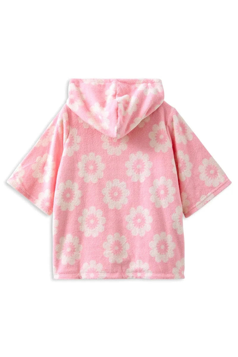 Milky Girls Swimwear Floral Terry Towelling Cover Up
