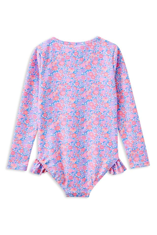 Milky Girls Swimwear Pretty Posy Long Sleeve Swimsuit