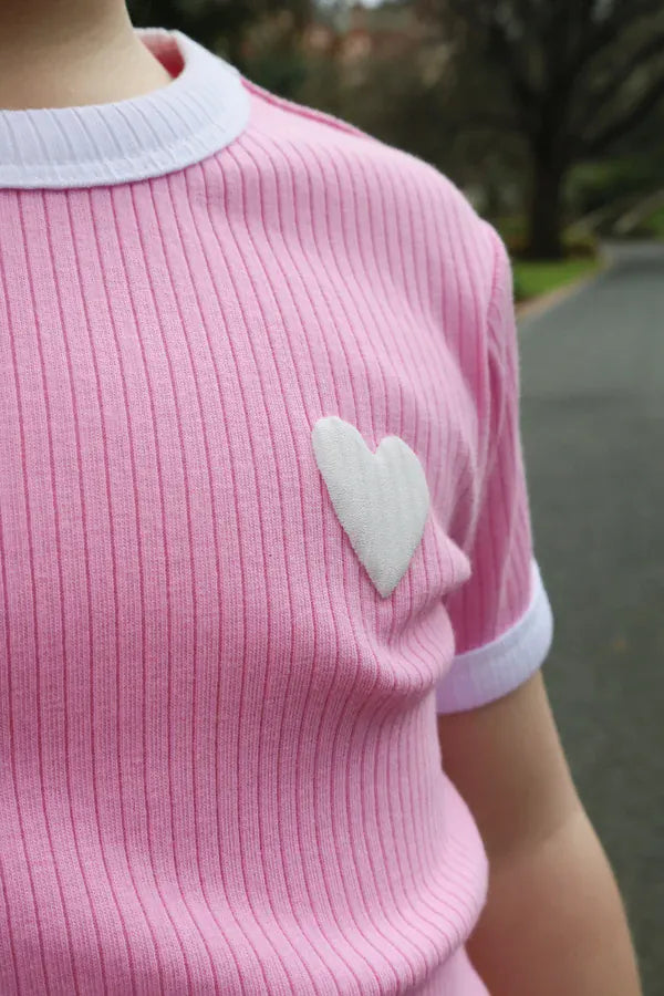 Milky Girls Tee Bonbon Rib Tee