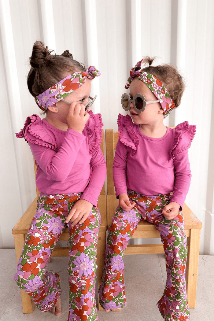 Milky Girls Tee Mulberry Detail Tee