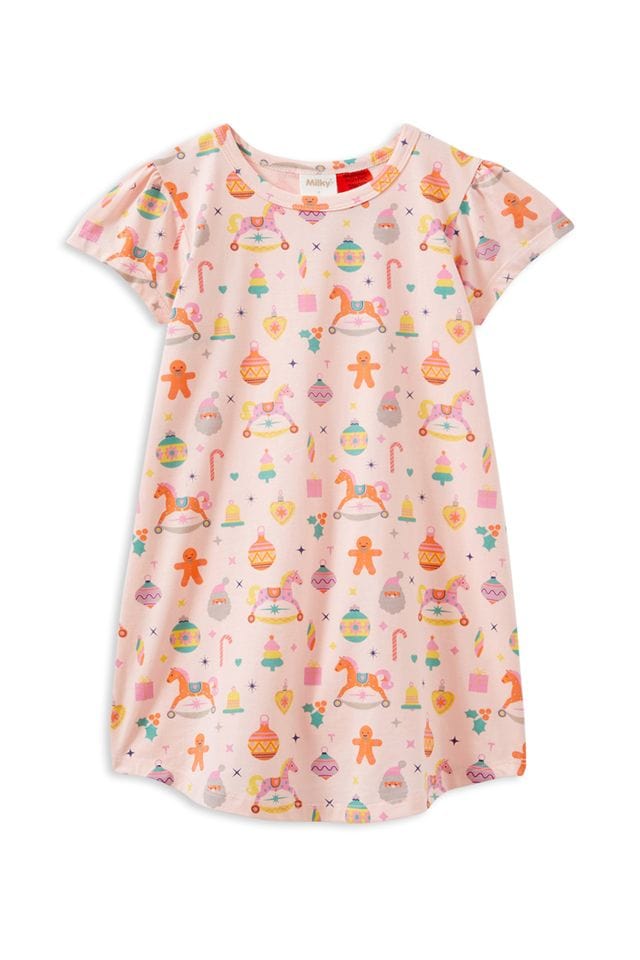 Milky Unisex Sleepware 2Y Candy Cane Nightie