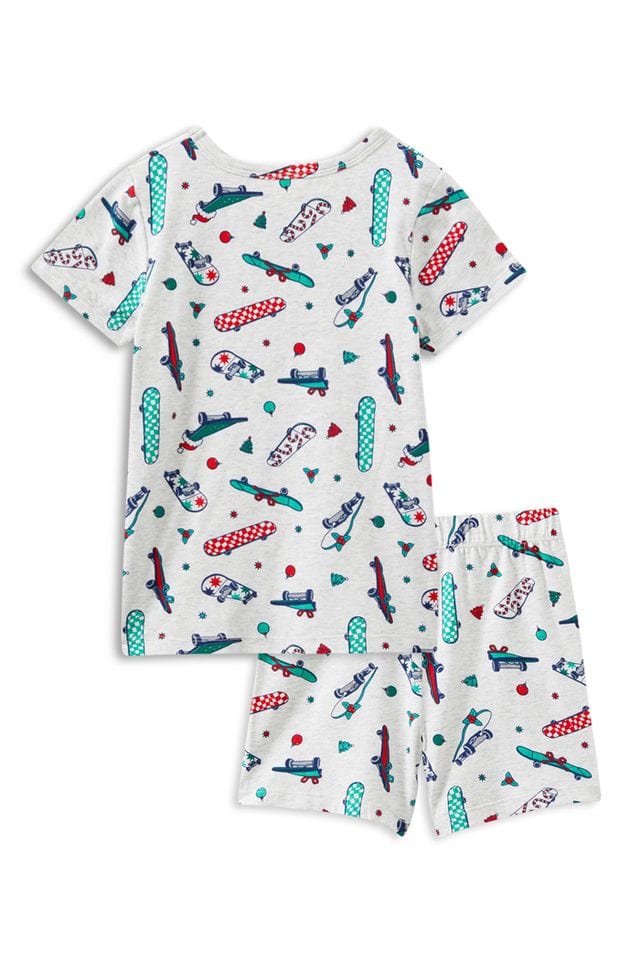 Milky Unisex Sleepware Christmas Skate PJs