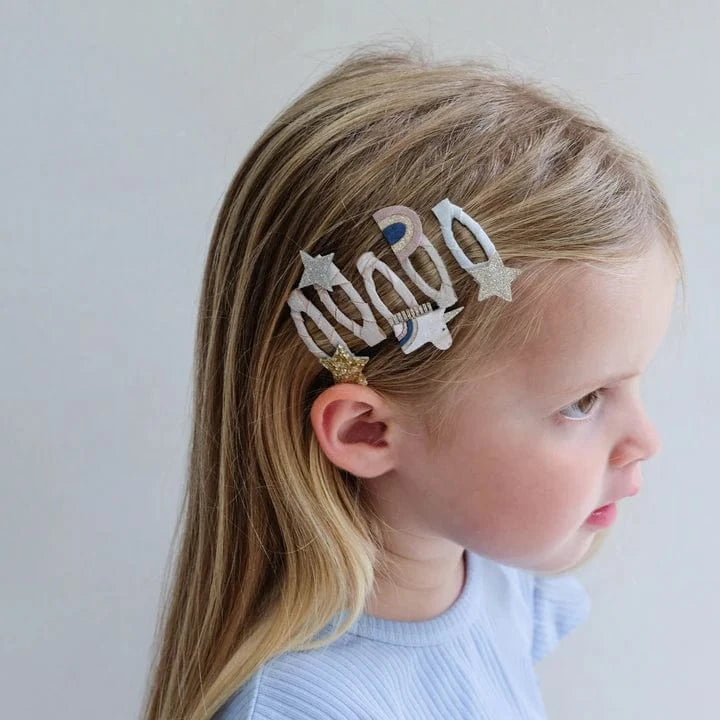 Mimi & Lula Accessory Hair Celeste Unicorn Mini Clic Clacs