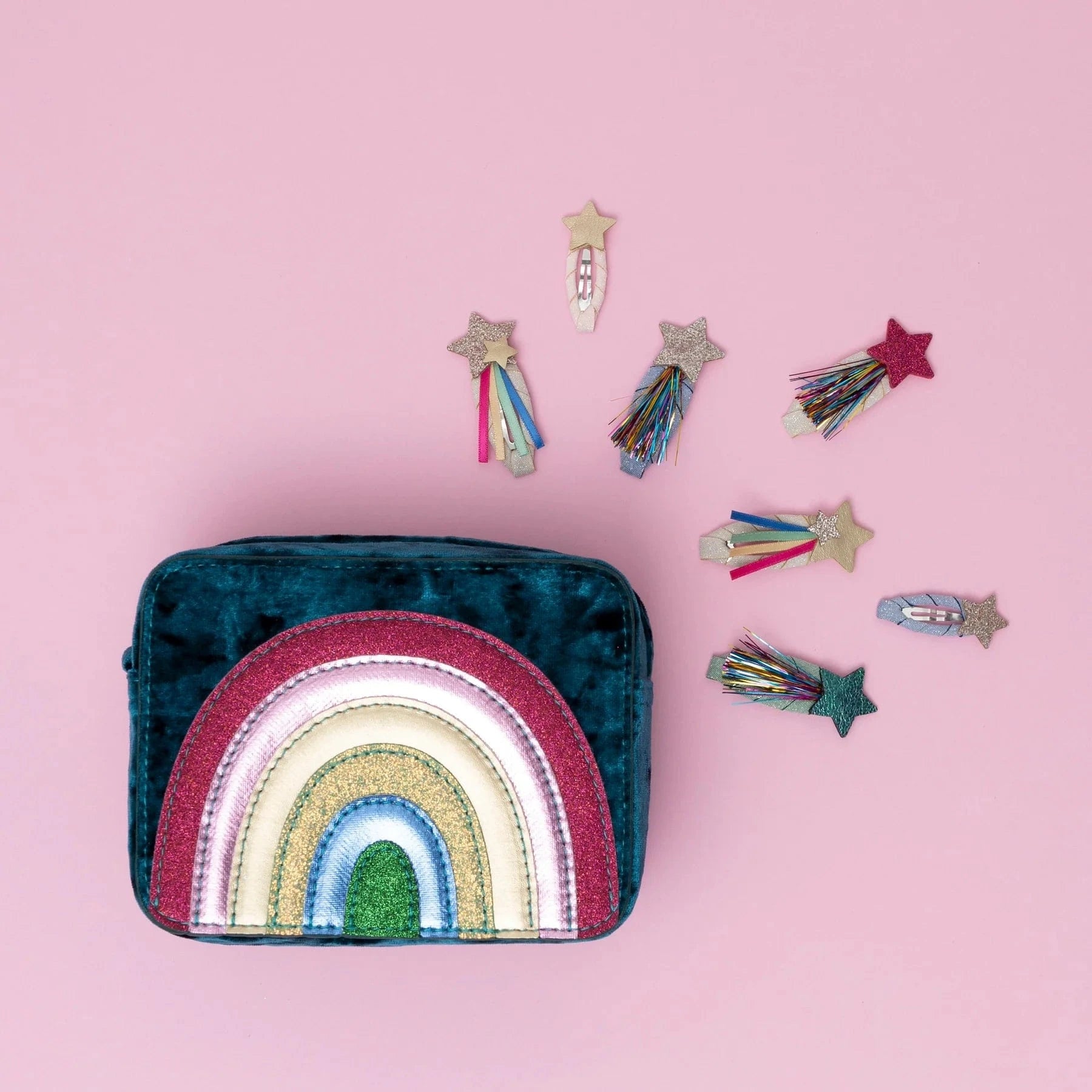 Mimi & Lula Accessory Hair Disco Over The Rainbow Clips