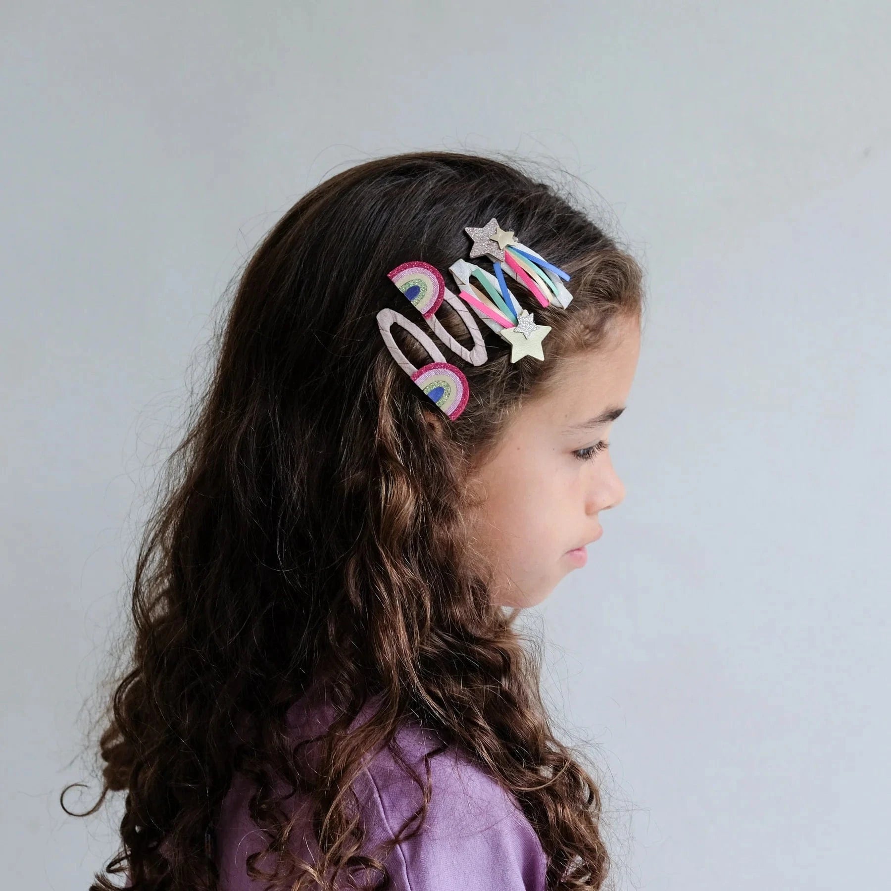 Mimi & Lula Accessory Hair Disco Over The Rainbow Clips