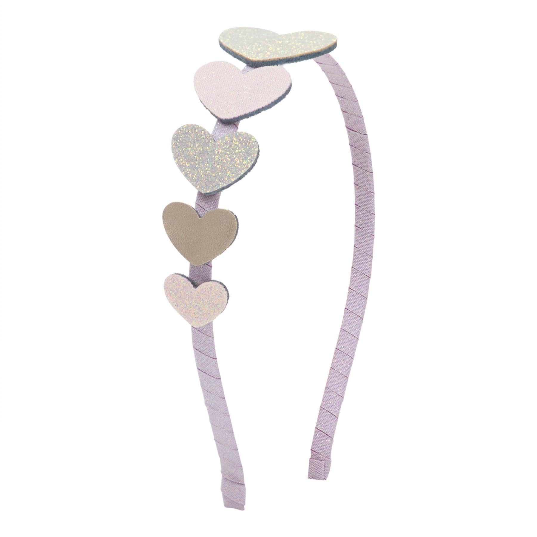 Mimi & Lula Accessory Hair Falling Heart Headband - Purple