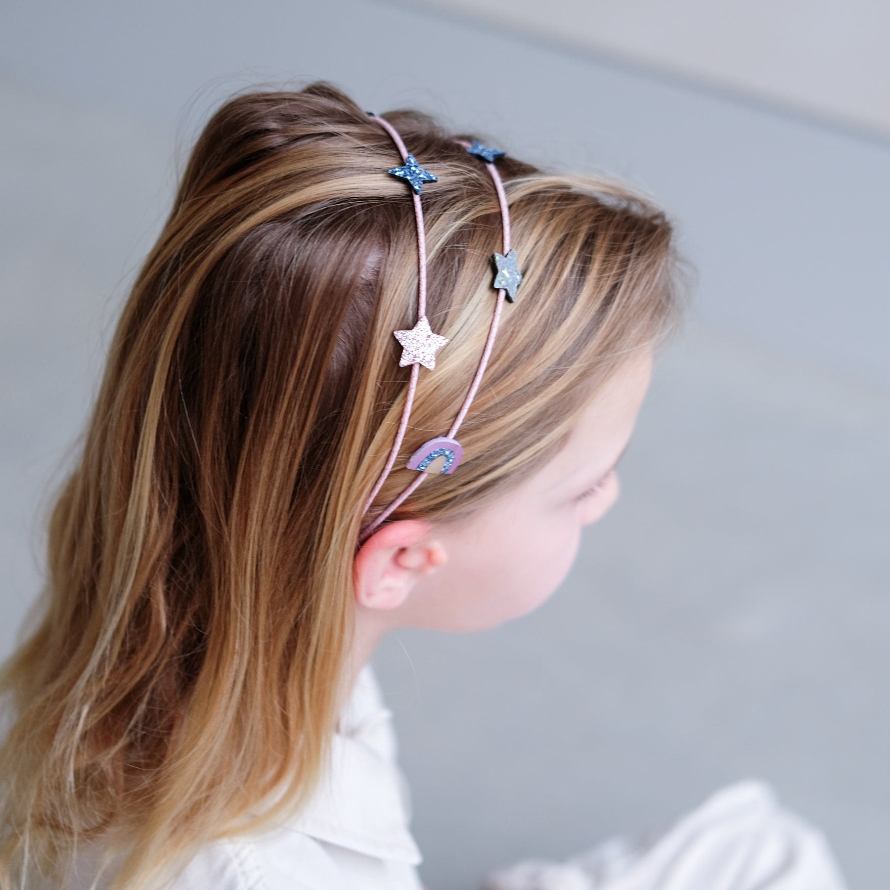 Mimi & Lula Accessory Hair Rainbow & Star Double Alice Headband