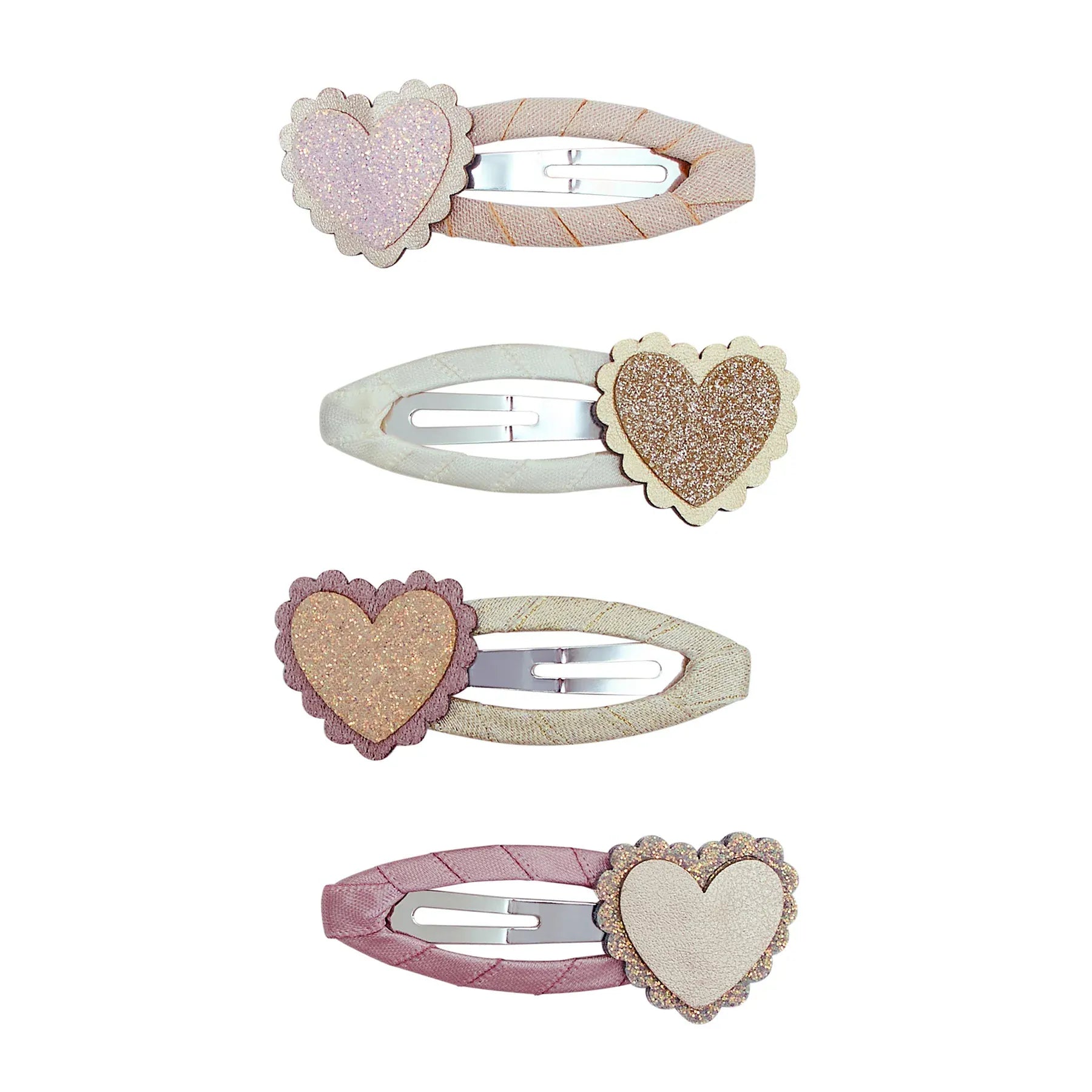 Mimi & Lula Accessory Hair Scalloped Heart Clips