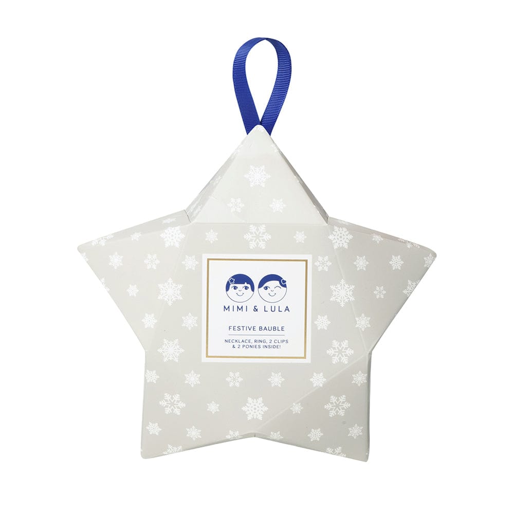 Mimi & Lula Girls Accessory Christmas Bauble - Grey