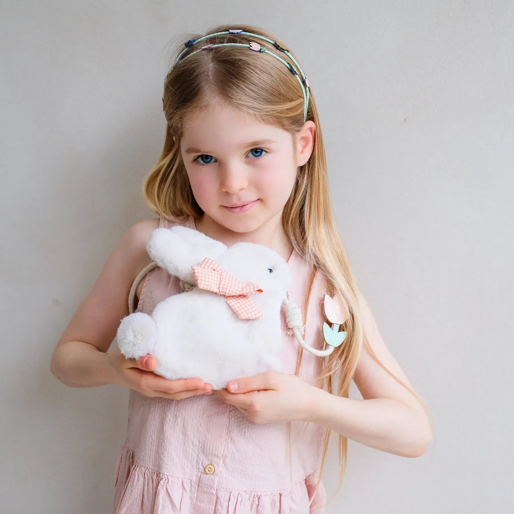 Mimi & Lula Girls Accessory Fluffy Bunny Bag - Cream