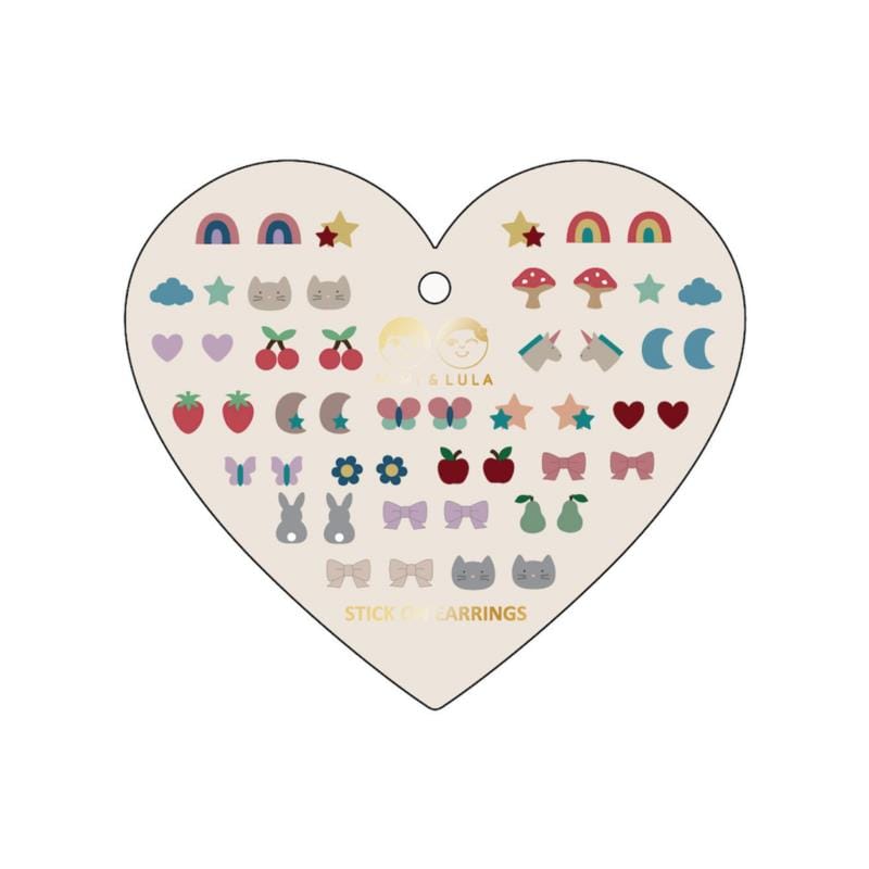Mimi & Lula Girls Accessory Mixed Novelty Stick On Earrings