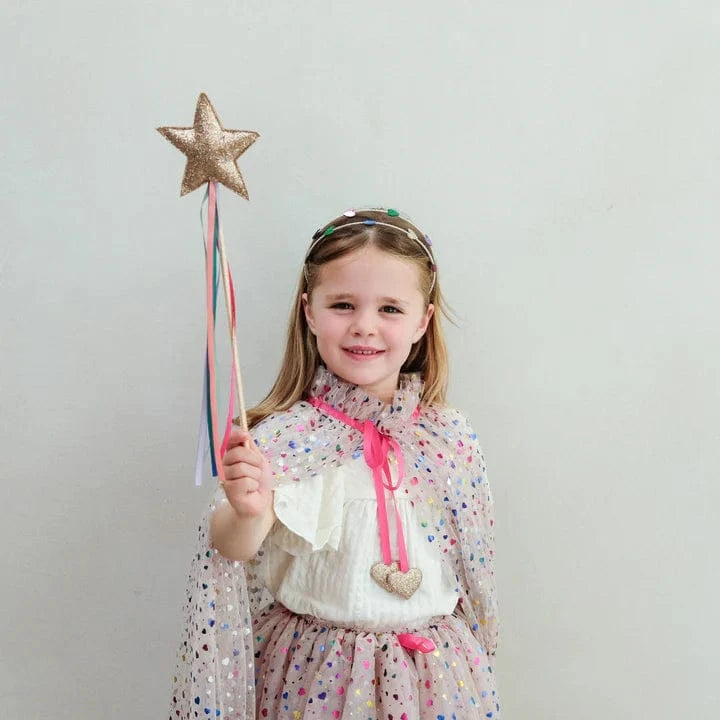 Mimi & Lula Girls Accessory Rainbow Wand - Bright Multi