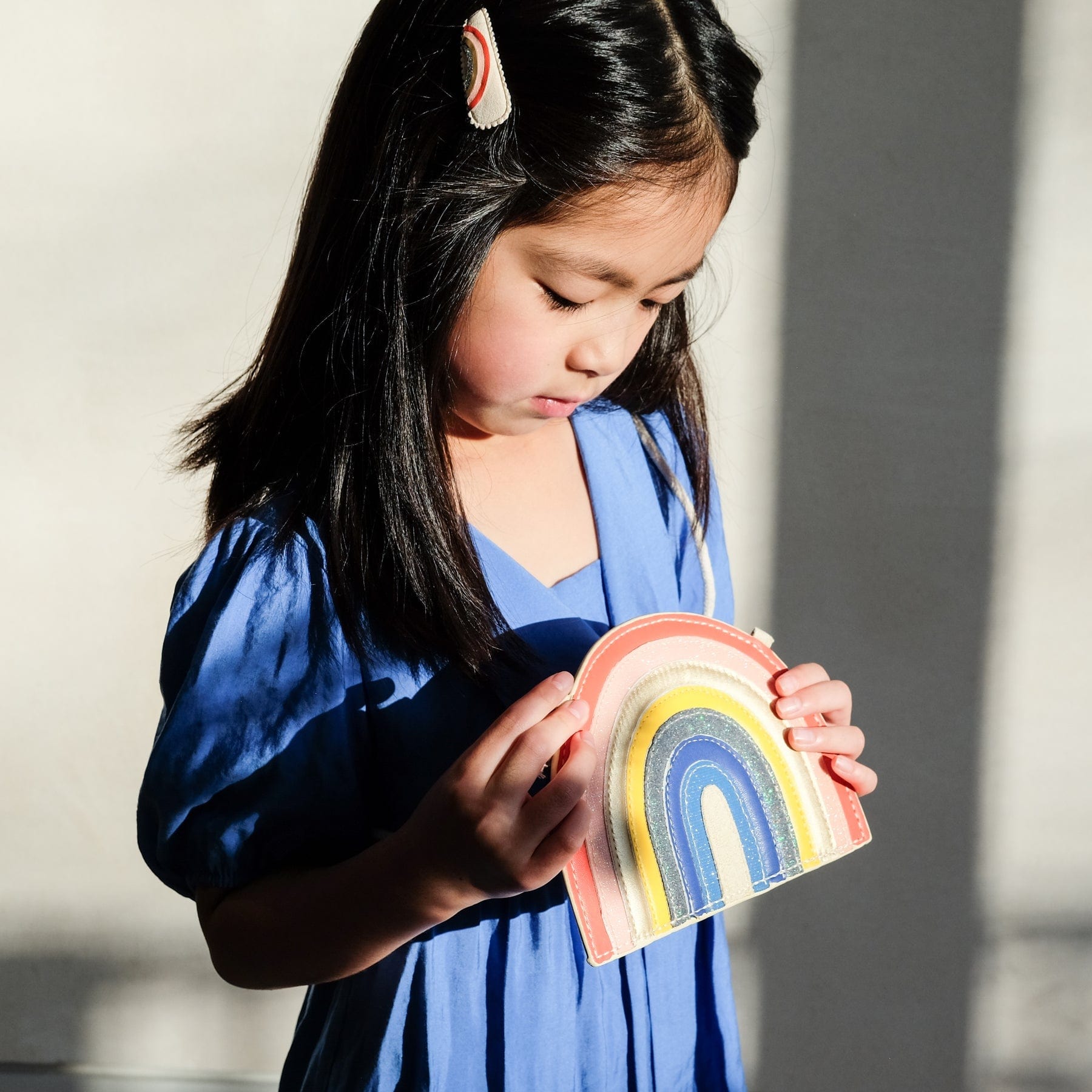 Mimi & Lula Girls Accessory Retro Rainbow Bag