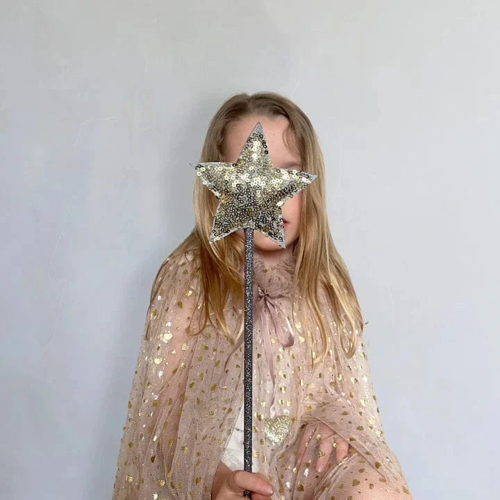 Mimi & Lula Girls Accessory Sequin Gold Wand