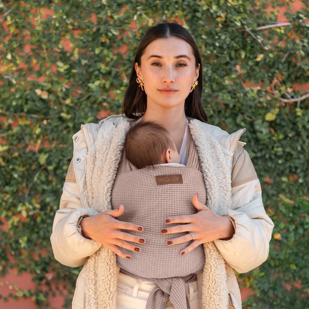 Moby Accessory Carriers Waffle Knit Wrap - Sandstone