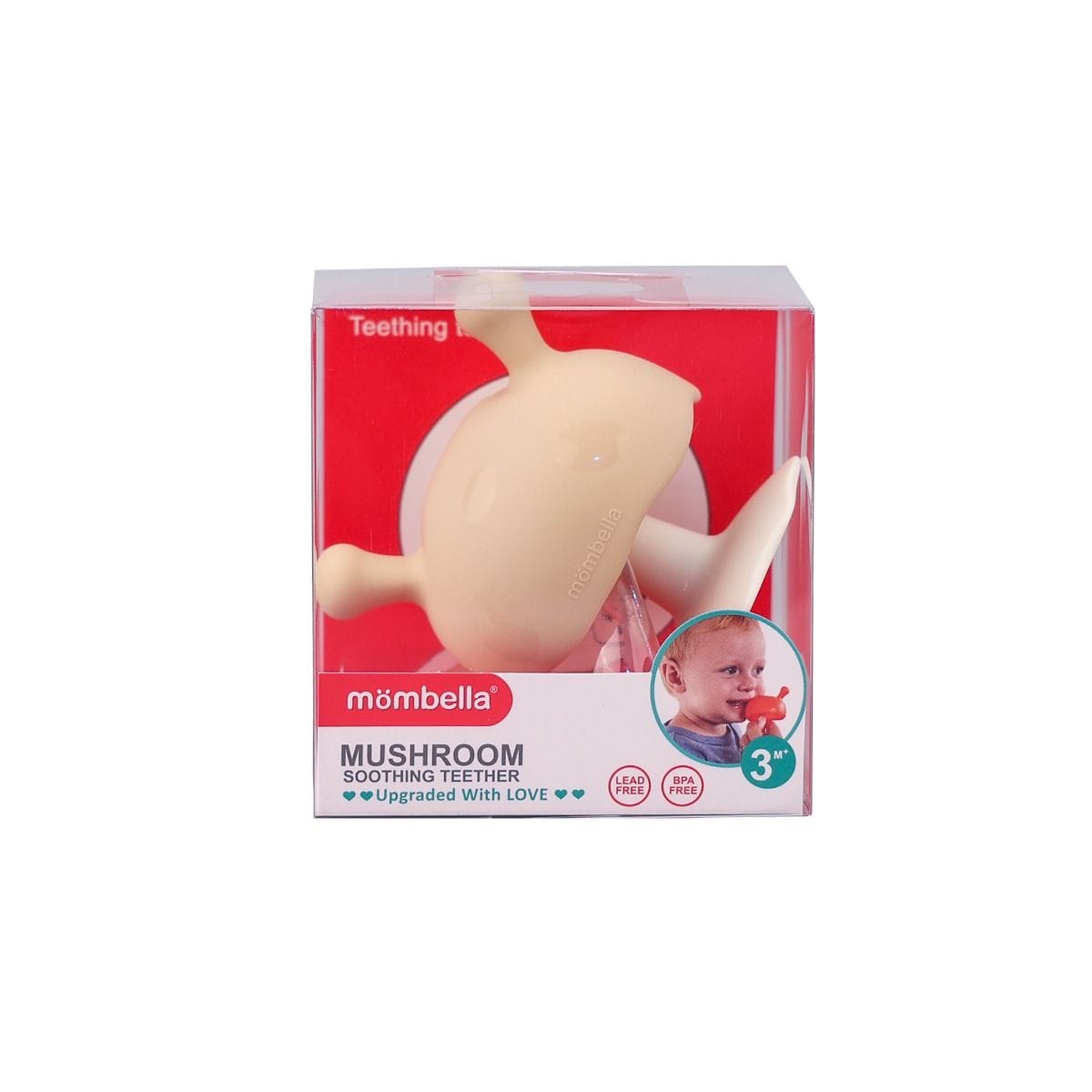 Mombella Toys Baby Mushroom Soothing Teether