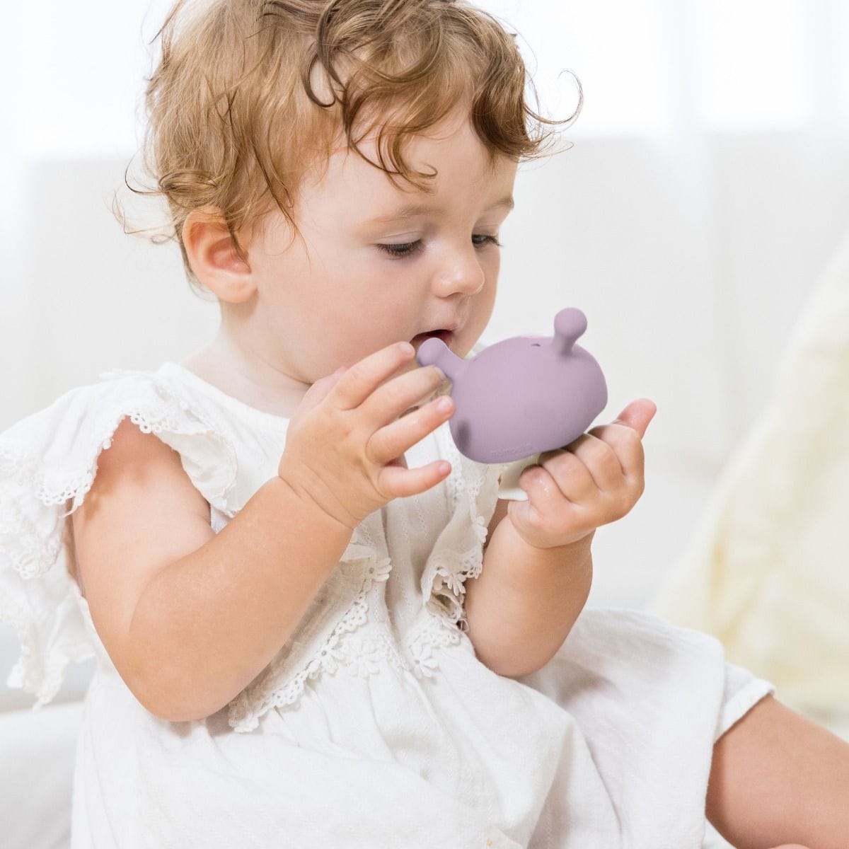 Mombella Toys Mushroom Teether - Lavender