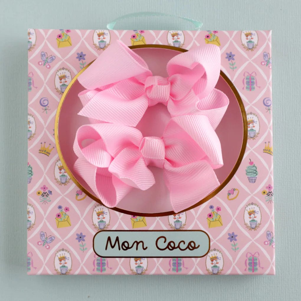 Mon Coco Accessory Hair Mon Coco Hair Bow - Pink x 2