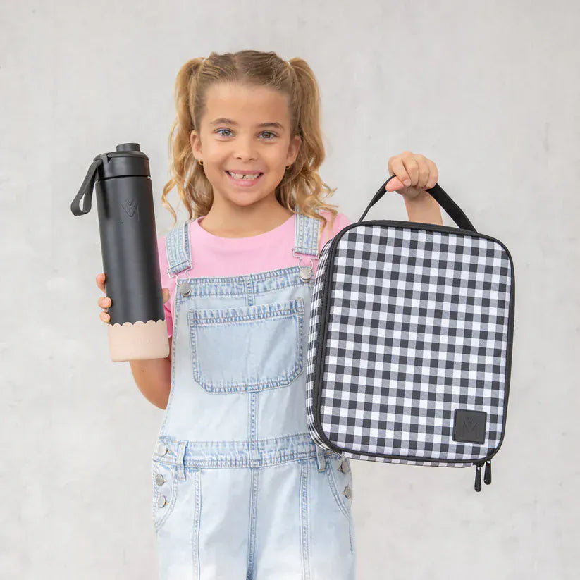 MontiiCo Feeding Insulated Lunch Bag - Black Gingham