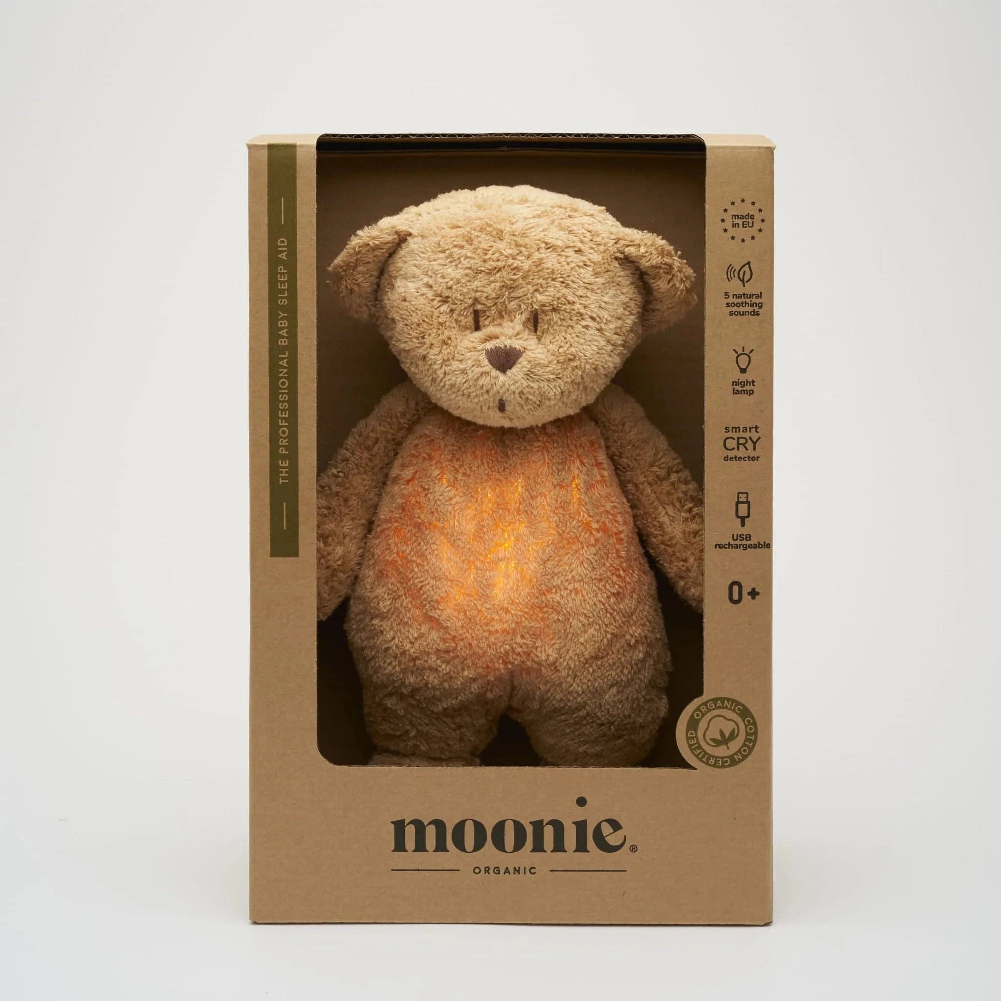 Moonie Baby Accessory Organic Humming Bear - Cappuccino