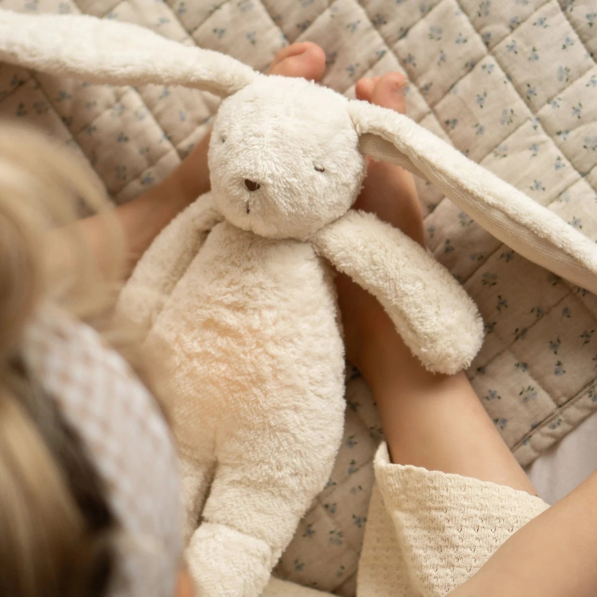 Moonie Baby Accessory Organic Humming Bunny - Polar