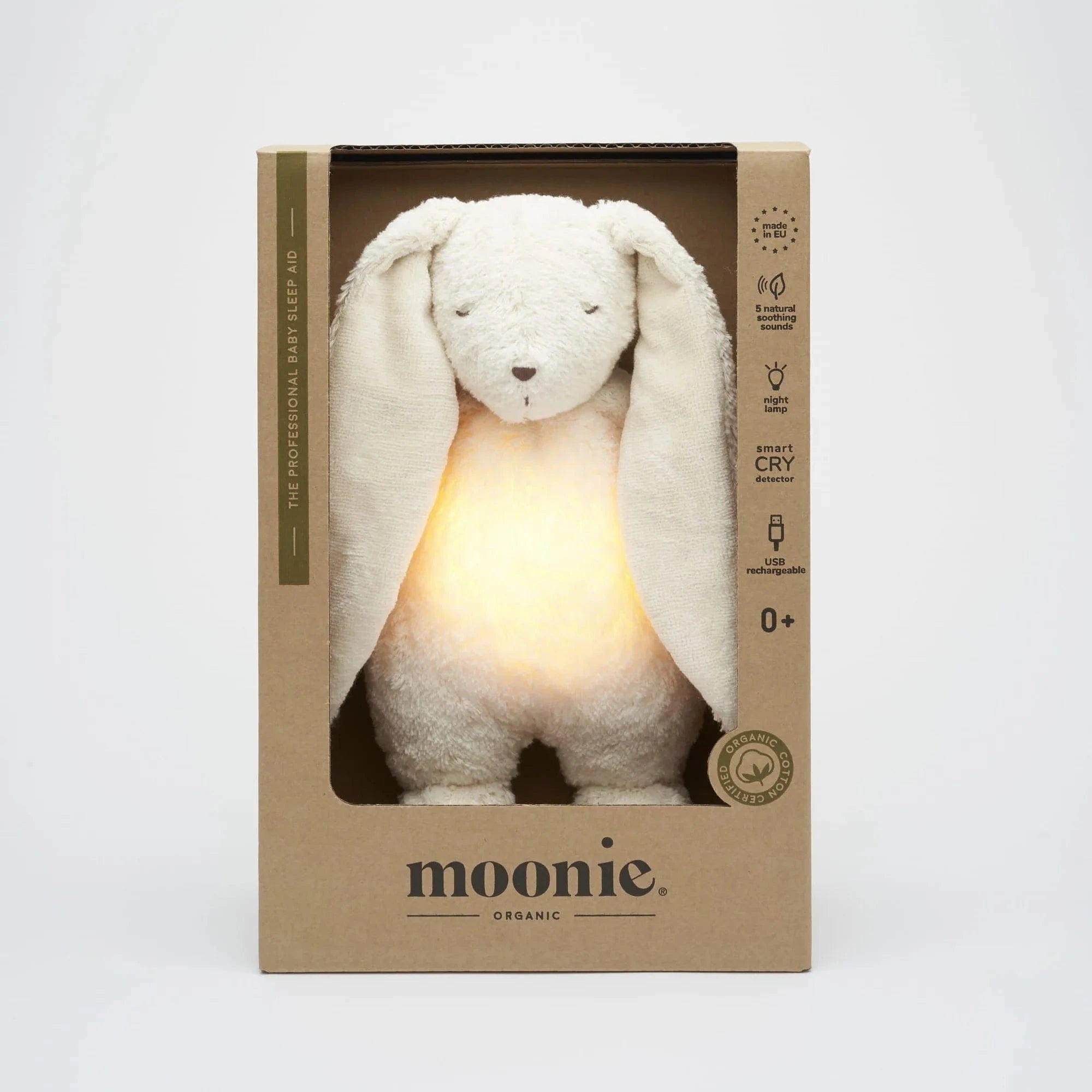 Moonie Baby Accessory Organic Humming Bunny - Polar