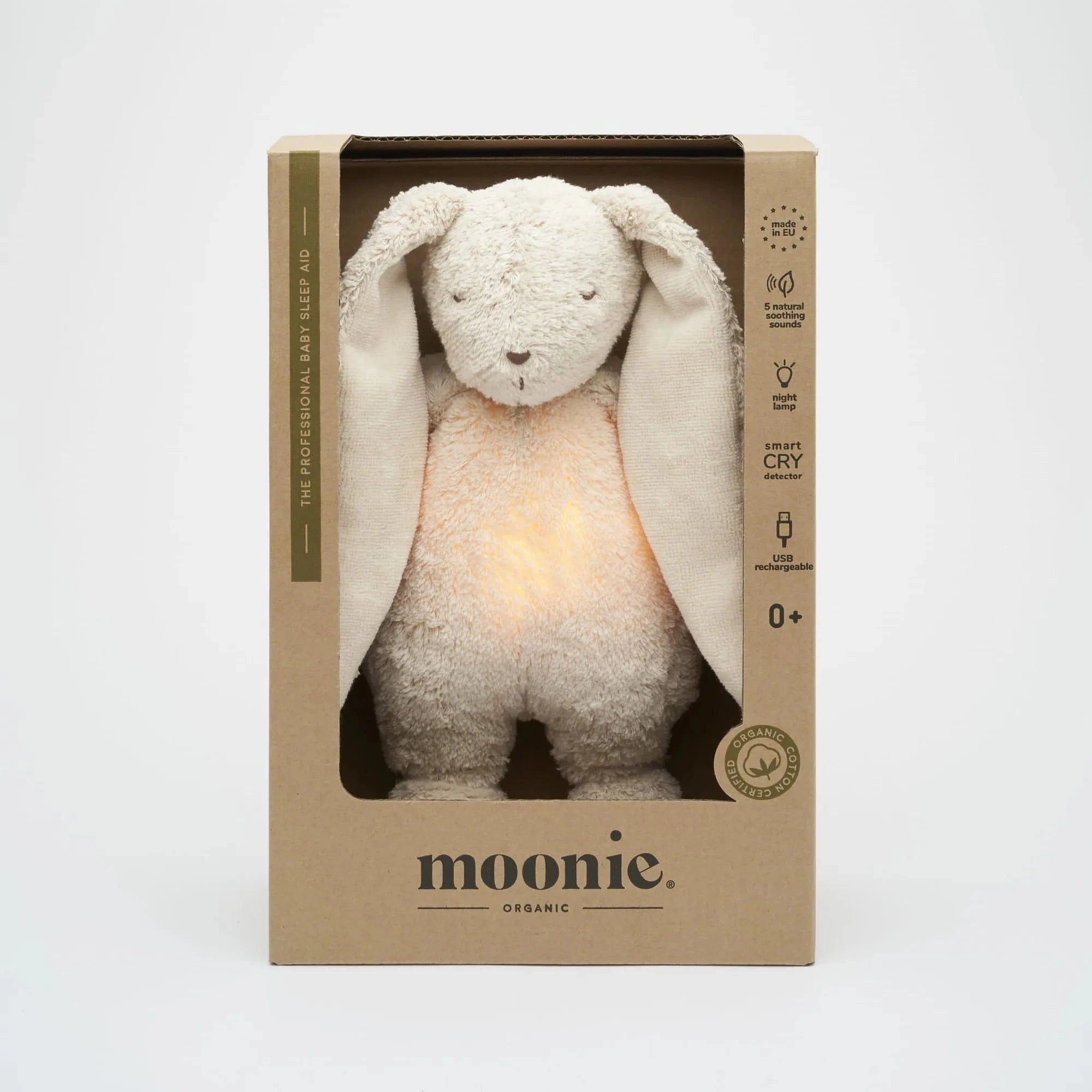 Moonie Baby Accessory Organic Humming Bunny - Sand
