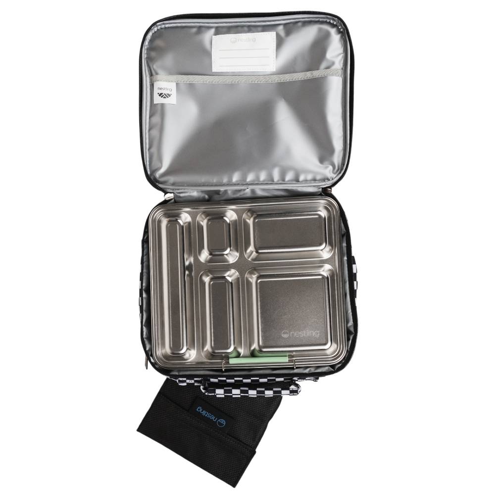 Nestling Accessory Feeding Insulated Lunch Bag - Monster Trucks