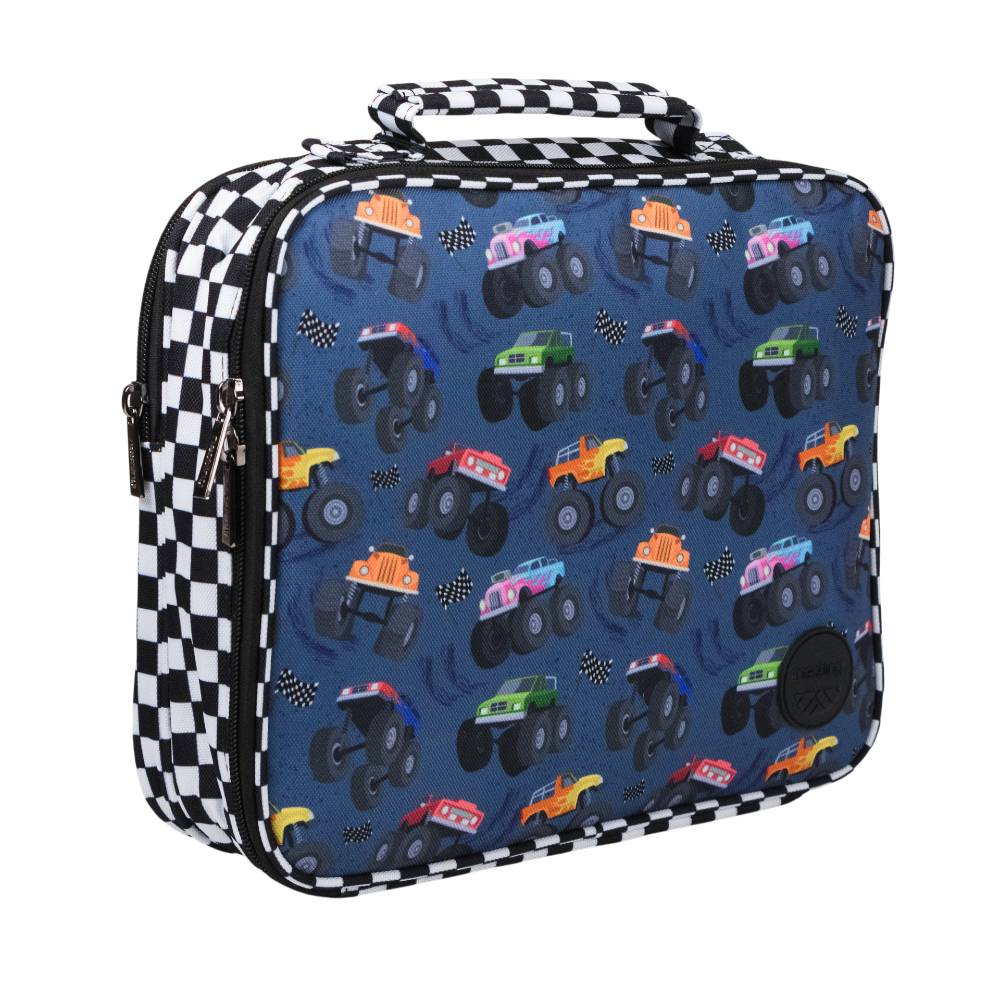 Nestling Accessory Feeding Insulated Lunch Bag - Monster Trucks