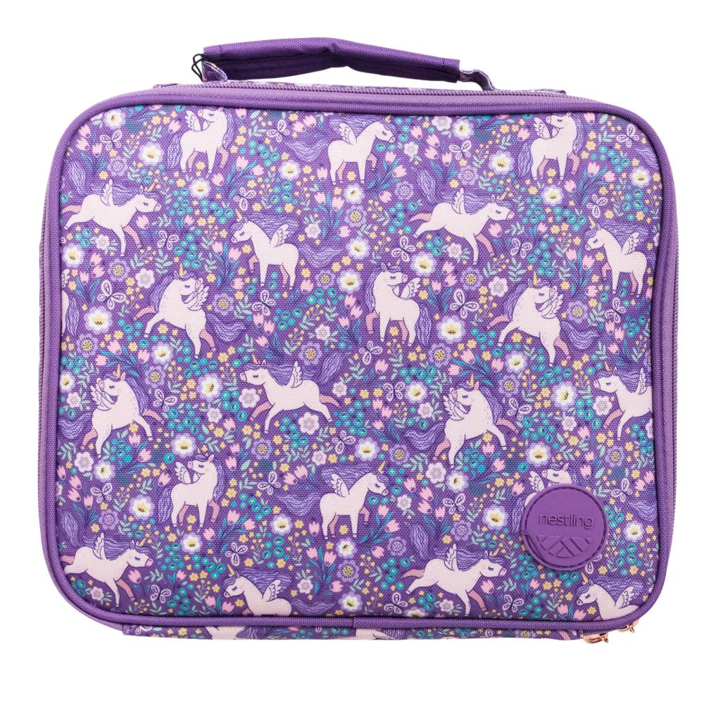Nestling Accessory Feeding Insulated Lunch Bag - Unicorns