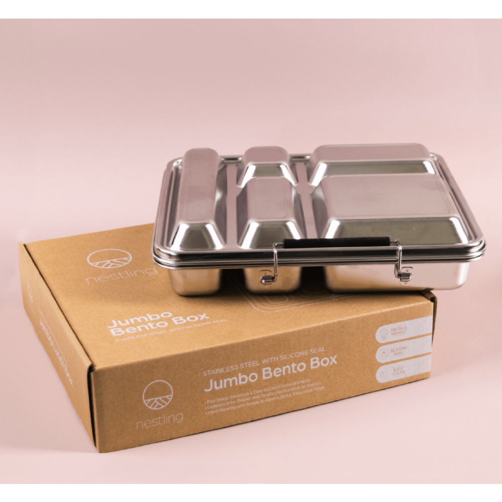 Nestling Accessory Feeding Nestling Stainless Steel Jumbo Bento Box