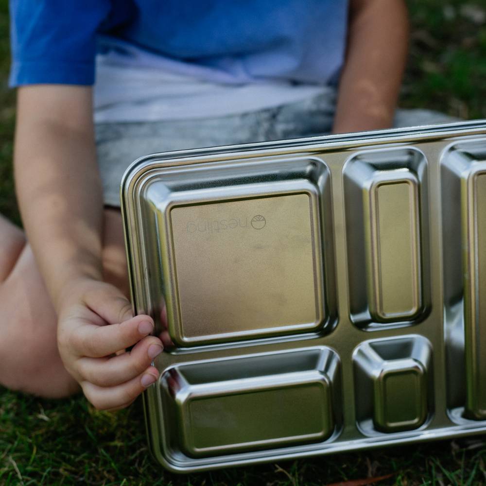 Nestling Accessory Feeding Nestling Stainless Steel Jumbo Bento Box