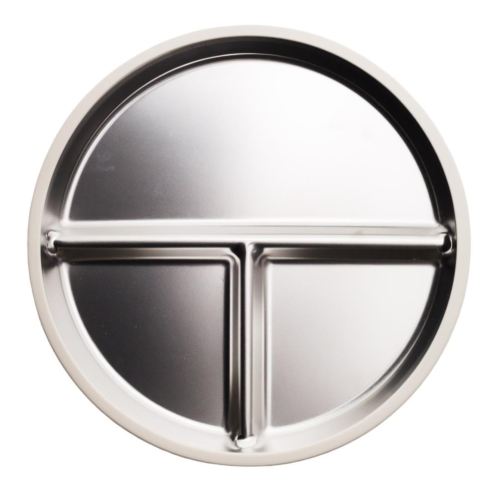 Nestling Accessory Feeding Stainless Divided Suction Plate 23cm