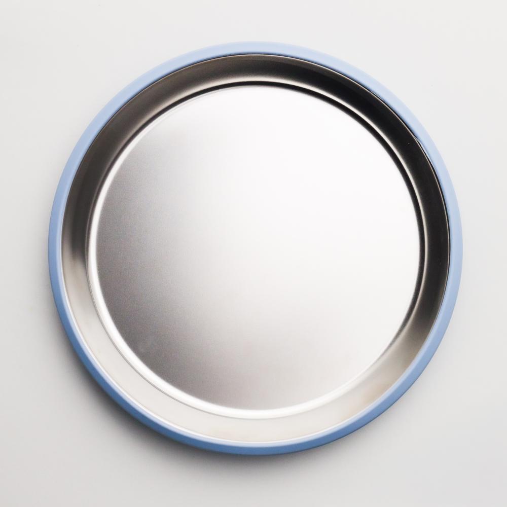 Nestling Accessory Feeding Stainless Flat Suction Plate 20cm