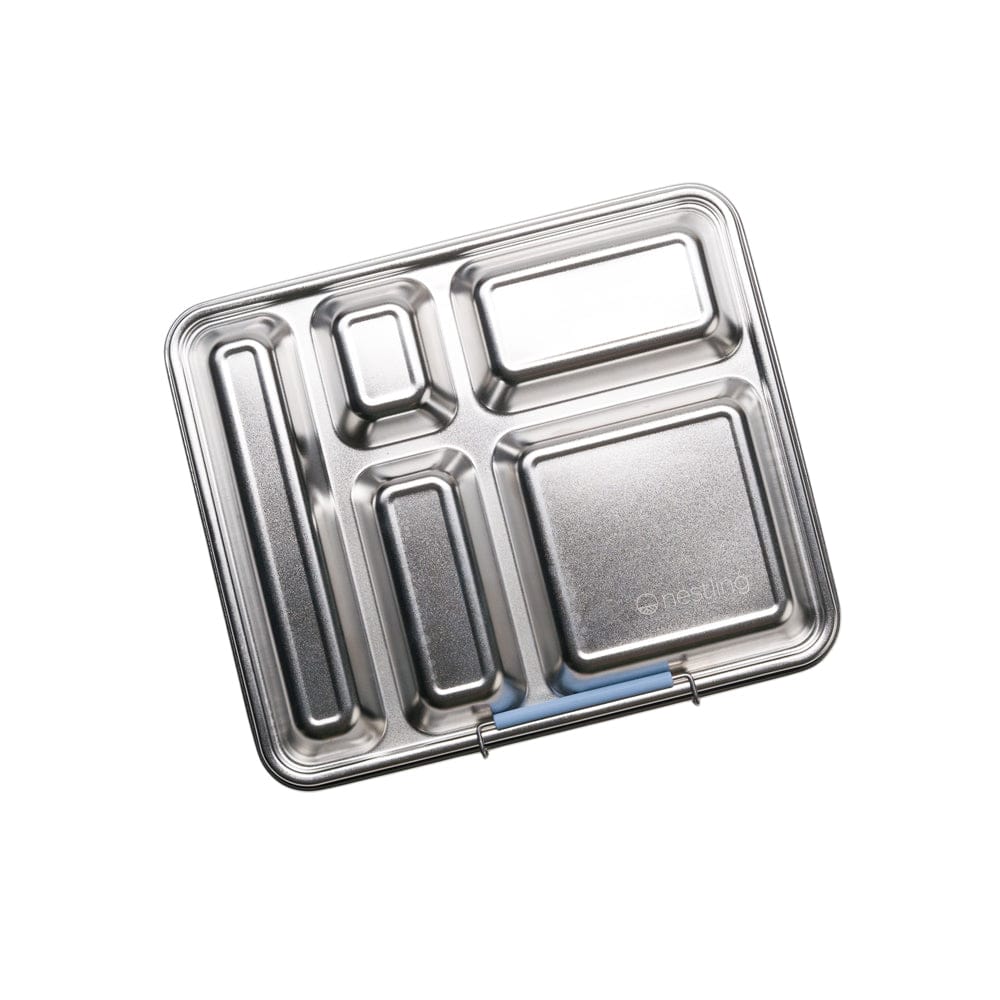 Nestling Accessory Feeding Stainless Steel Jumbo Bento Box - Dusty Blue