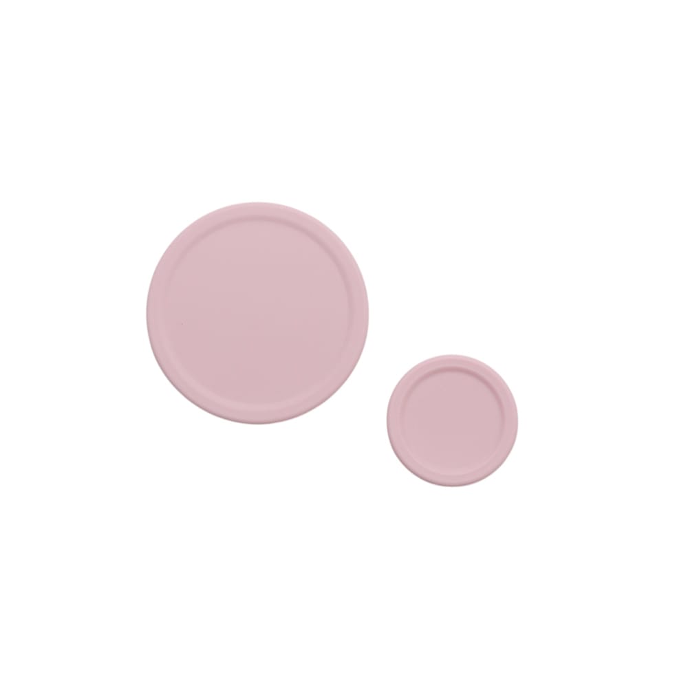 Nestling Accessory Feeding Stainless Steel Lunchbox Dipper Lids - Dusty Pink