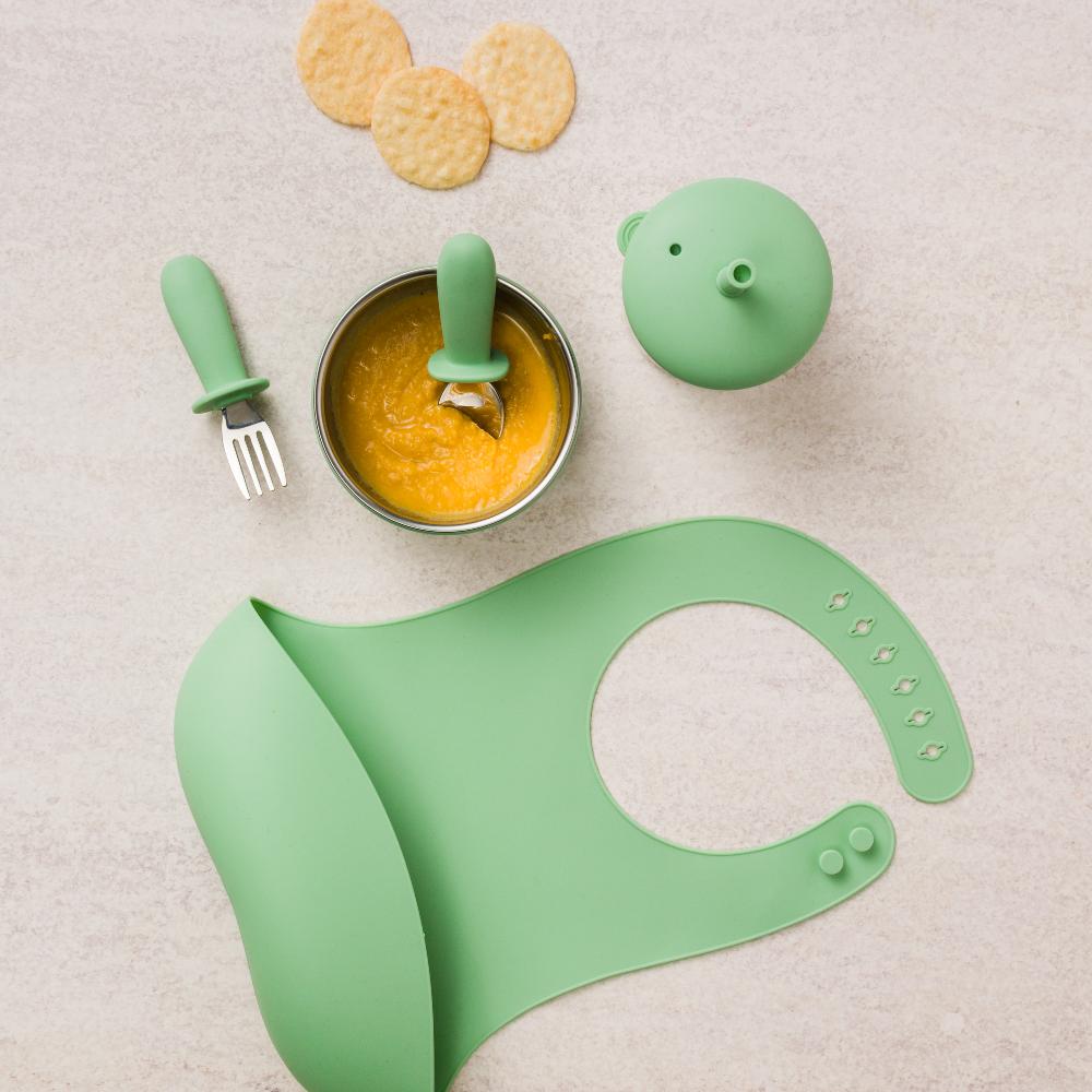 Nestling Accessory Feeding Stainless Steel Suction Bowl