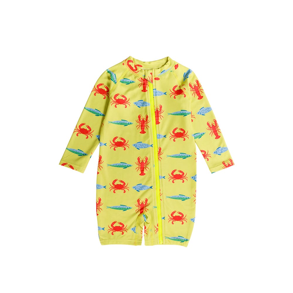 Nestling Boys Swimwear 3-6M Nestling Brushed Shortie Swimmer - Lobster
