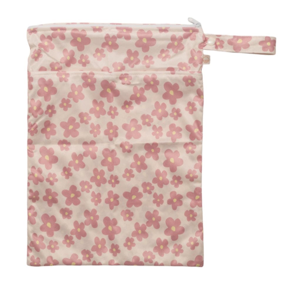 Nestling Children Accessories Double Pocket Wet Bag - Pink Ditsy