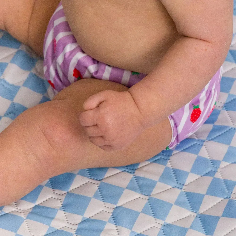 Nestling Girls Swimwear Swim Nappy - Striped Raspberries