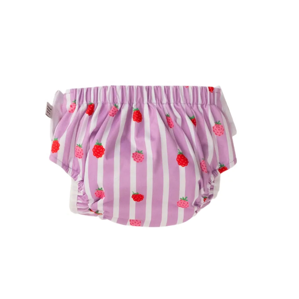 Nestling Girls Swimwear Swim Nappy - Striped Raspberries