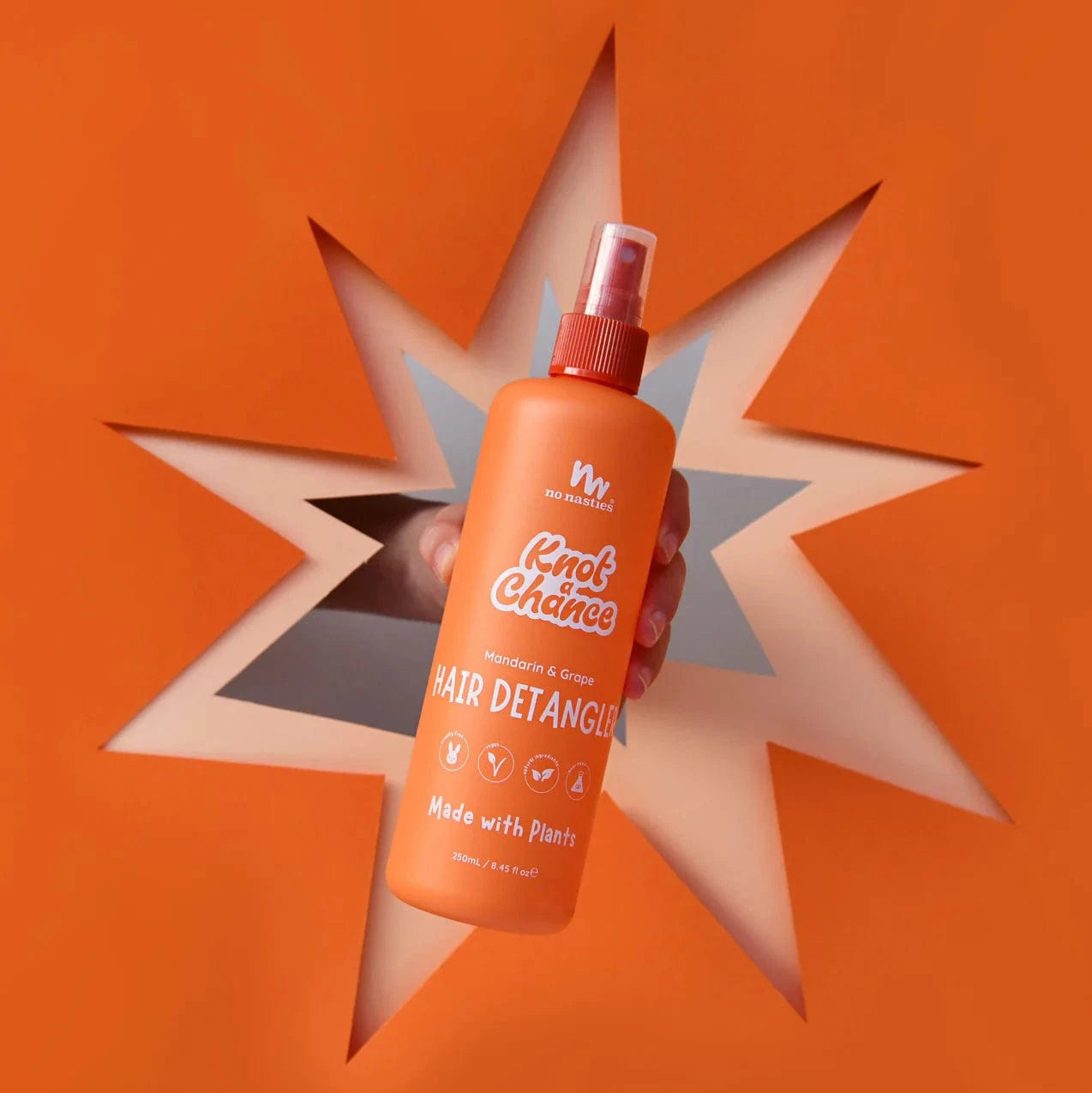 No Nasties Accessory Hair Hair Detangler in Mandarin and Grape