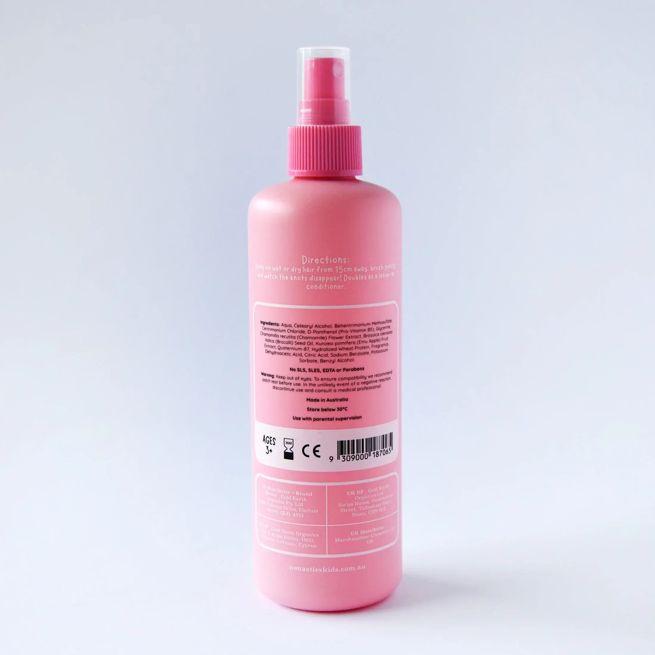 No Nasties Accessory Hair Hair Detangling Spray - Strawberry