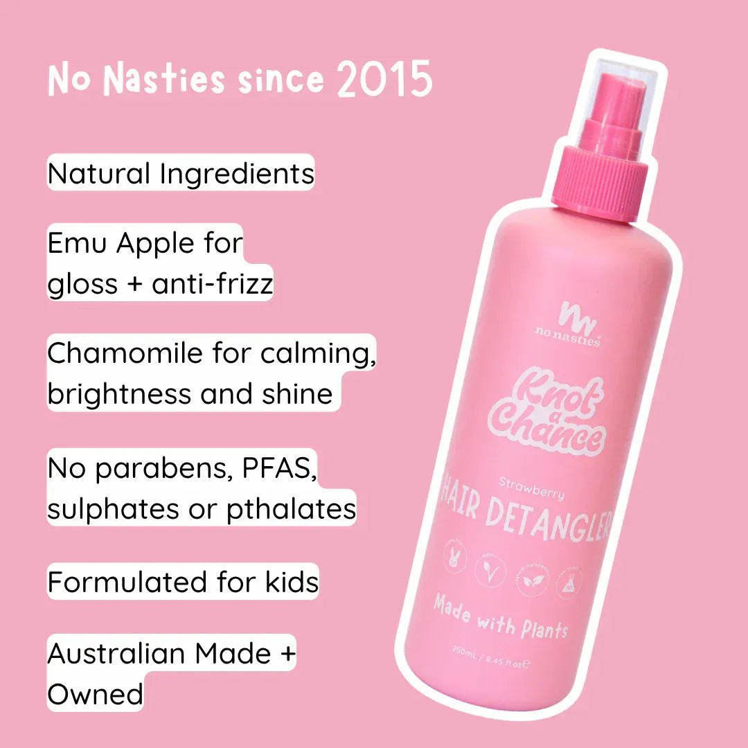 No Nasties Accessory Hair Hair Detangling Spray - Strawberry