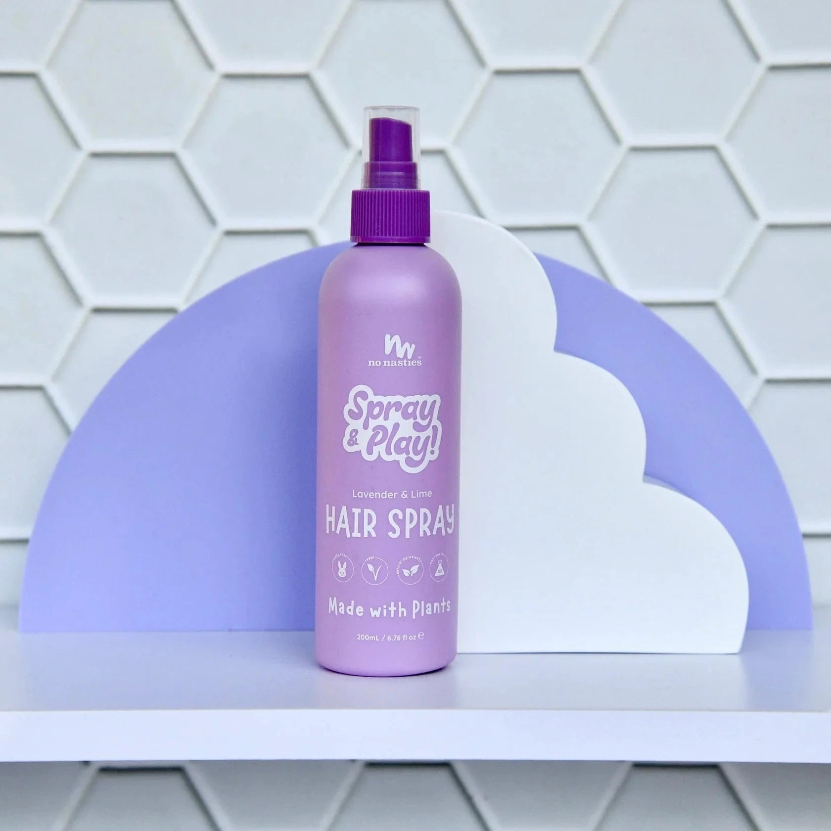 No Nasties Accessory Hair Hair Spray in Calming Lavender and Fresh Lime